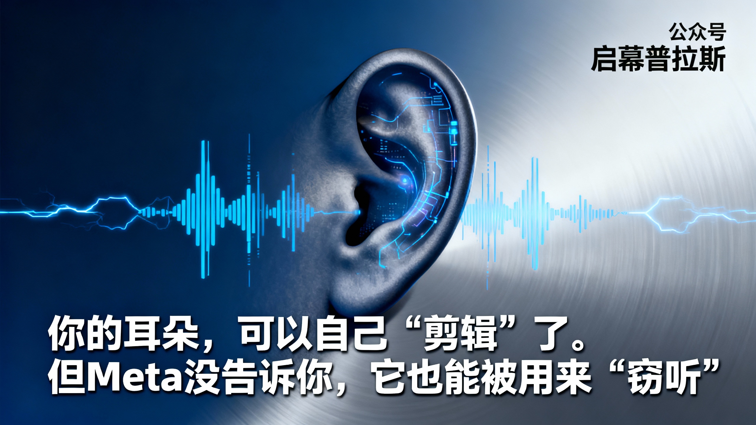 你的耳朵,可以自己‘剪辑’了。但Meta没告诉你,它也能被用来‘窃听’。