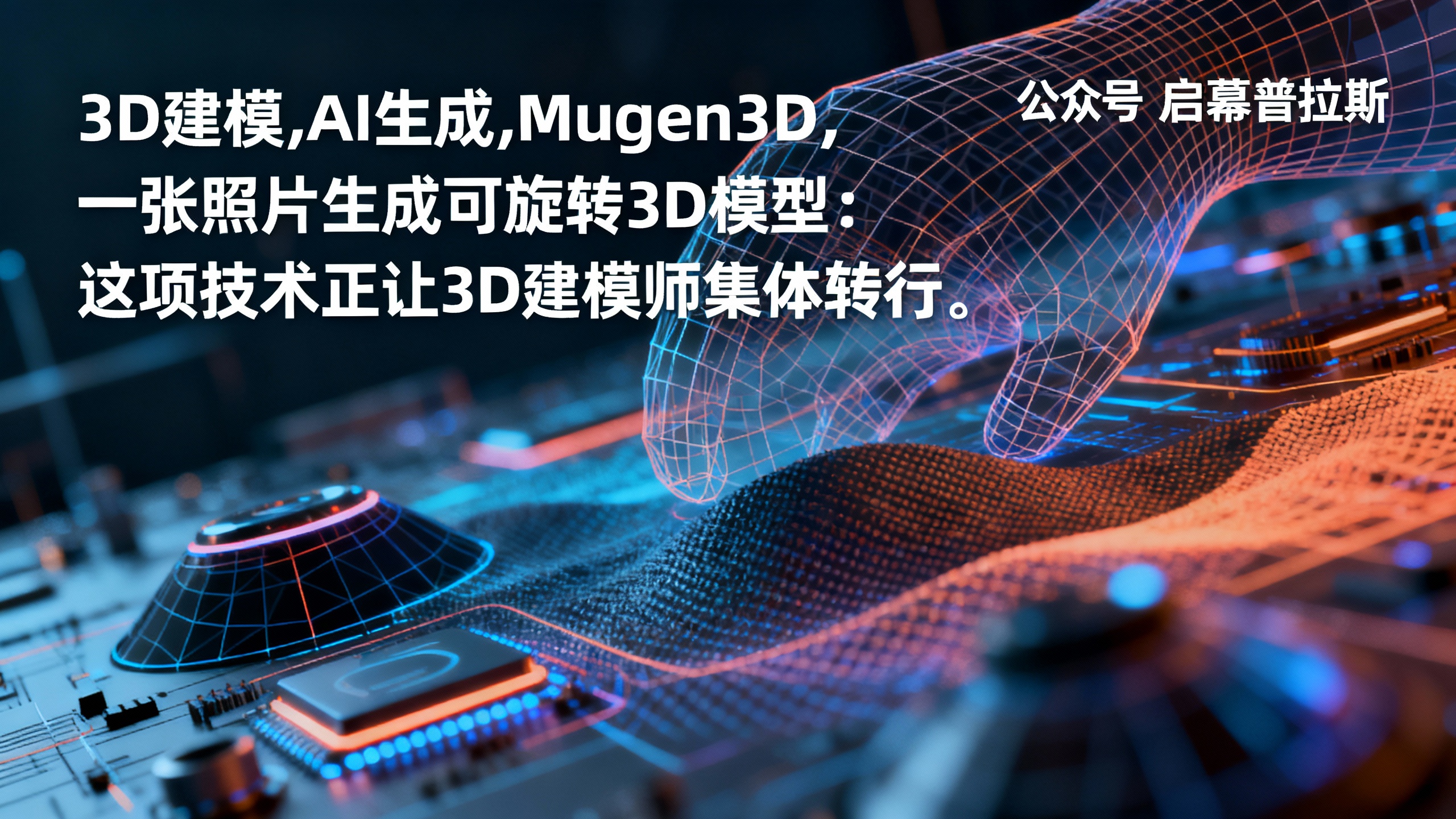 一张照片生成可旋转3D模型：这项技术正让3D建模师集体转行。