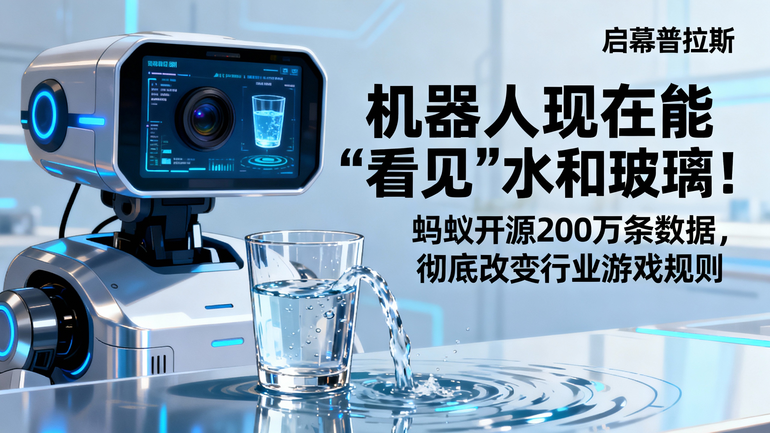 机器人现在能‘看见’水和玻璃！蚂蚁开源200万条数据，彻底改变行业游戏规则。