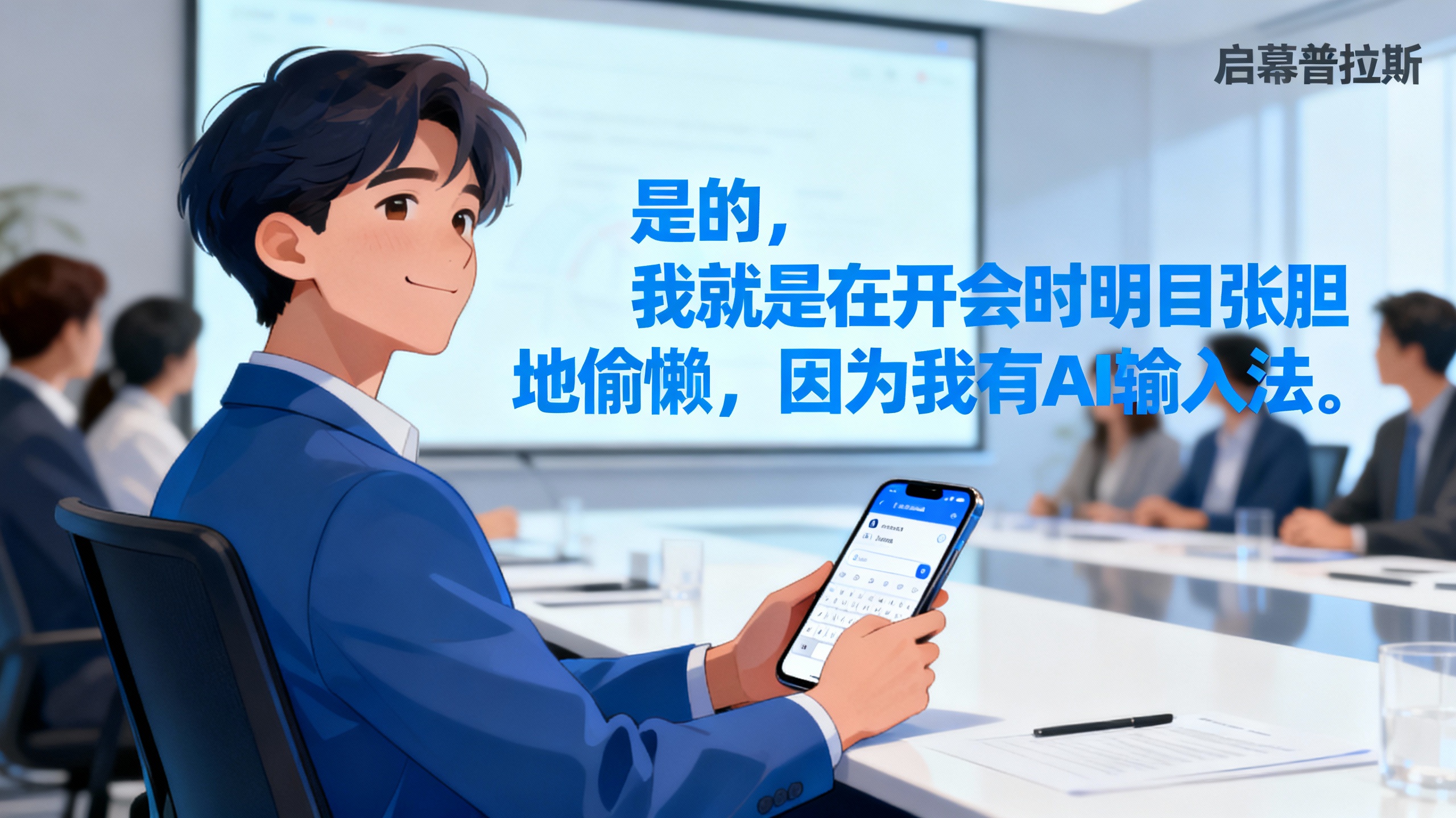 是的，我就是在开会时明目张胆地偷懒，因为我有AI输入法。