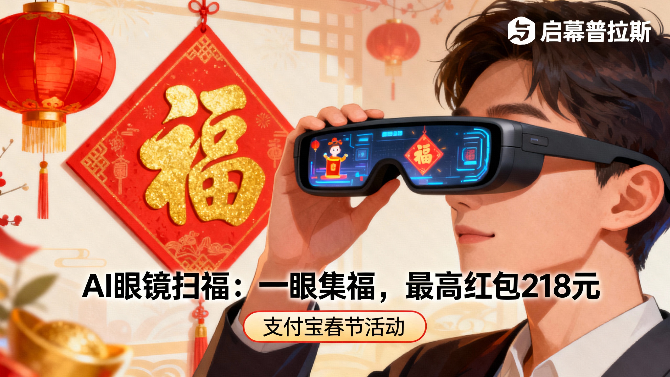 AI眼镜扫福：一眼集福，最高红包218元，真人实测。